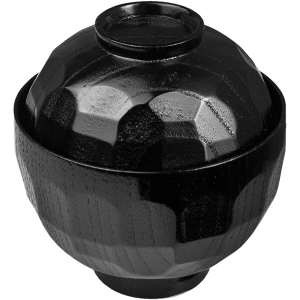 картинка Мисосупница с крыш.; сосна; 320мл; D=95, H=105мм; черный (03120249) Prohotel от интернет-магазина Posuda-bar
