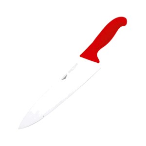 картинка Нож поварской; сталь; L=405/260, B=55мм; красный, металлич. (04070875) Paderno от интернет-магазина Posuda-bar