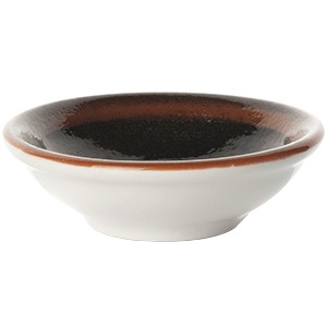 картинка Соусник «Кото»; фарфор; 25мл; D=7, H=2см; черный, коричнев. (03040157) Steelite от интернет-магазина Posuda-bar