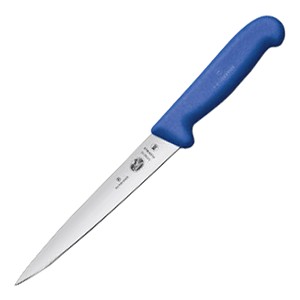 картинка Нож д/филе гибкий; L=305/180, B=25мм; синий, металлич. (04070266) Victorinox от интернет-магазина Posuda-bar