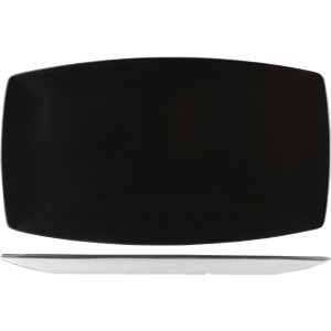 картинка Блюдо «Даск»; фарфор; H=20, L=360, B=203мм; черный, белый (03020532) Steelite от интернет-магазина Posuda-bar