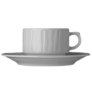 картинка Чашка чайная «Нестор»; фарфор; 190мл; H=55, L=110мм; белый (03140510) Lubiana от интернет-магазина Posuda-bar