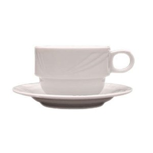 картинка Чашка чайная «Аркадия»; фарфор; 210мл; D=86, H=60, B=116мм; белый (09101123) Lubiana от интернет-магазина Posuda-bar