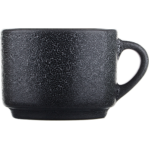 картинка Чашка чайная «Млечный путь»; фарфор; 200мл; белый, черный (03141337) Борисовская Керамика от интернет-магазина Posuda-bar