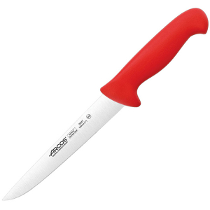 картинка Нож д/мяса «2900»; сталь нерж., полипроп.; L=18см; красный, металлич. (04072023) Arcos от интернет-магазина Posuda-bar
