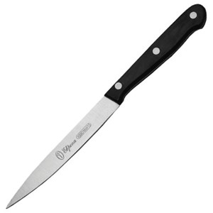 картинка Нож кухонный универсальный; сталь нерж., пластик; L=220/120, B=16мм; металлич., черный (04070111) Trud от интернет-магазина Posuda-bar