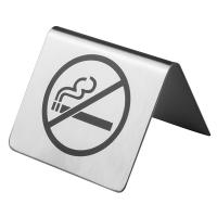 картинка Табличка «Не курить»; сталь нерж.; H=45, L=60, B=60мм; металлич. (02130705) Prohotel от интернет-магазина Posuda-bar