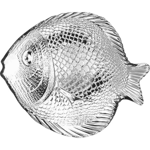 картинка Блюдо-рыба «Марин»; стекло; H=28, L=198, B=158мм; прозр. (03021747) Pasabahce от интернет-магазина Posuda-bar
