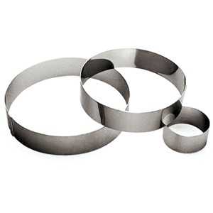 картинка Кольцо кондитерское; сталь нерж.; D=220, H=45мм; металлич. (04141307) Paderno от интернет-магазина Posuda-bar