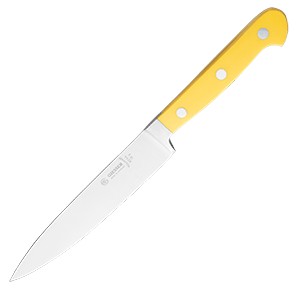 картинка Нож д/филе гибкий; сталь нерж., пластик; L=29/18, B=3см; желт., металлич. (04071857) Matfer от интернет-магазина Posuda-bar