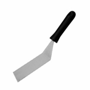 картинка Лопатка кухонная; пластик, сталь нерж.; L=325/140, B=75мм; черный, металлич. (04110423) Ilsa от интернет-магазина Posuda-bar