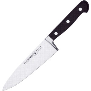 картинка Нож поварской «Глория Люкс»; сталь; L=275/160, B=35мм; черный, металлич. (04070811) Felix от интернет-магазина Posuda-bar