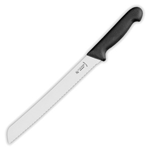 картинка Нож д/хлеба; H=2, L=24, B=8см; черный, металлич. (09100240) Matfer от интернет-магазина Posuda-bar