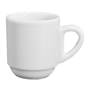 картинка Чашка кофейная «Бистро»; фарфор; 80мл; D=55мм; белый (03130559) Ancap от интернет-магазина Posuda-bar