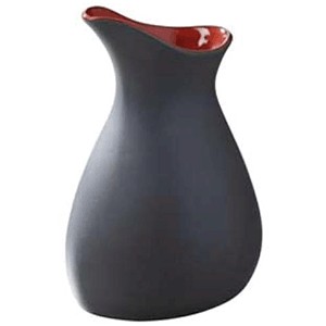 картинка Молочник «Ликид»; фарфор; 100мл; H=100, L=67, B=62мм; черный, красный (03172452) Revol от интернет-магазина Posuda-bar