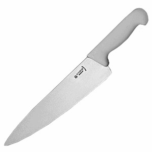 картинка Нож поварской «Шеф»; сталь нерж., пластик; L=375/260, B=55мм; белый, металлич. (04071267) Matfer от интернет-магазина Posuda-bar