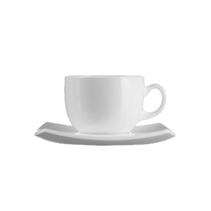 картинка Набор кофейн. пар «Квадрато»[6шт]; стекло; 90мл; белый (03130228) Arcoroc от интернет-магазина Posuda-bar