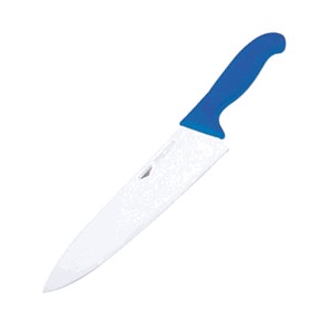 картинка Нож поварской; сталь; L=405/260, B=55мм; синий, металлич. (04070876) Paderno от интернет-магазина Posuda-bar