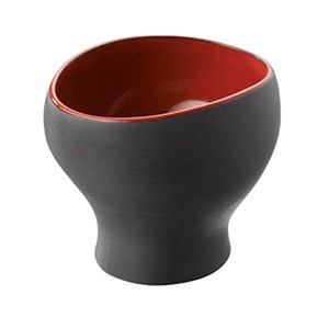 картинка Бульонная чашка; керамика; 450мл; D=97мм; черный, красный (03120290) Revol от интернет-магазина Posuda-bar