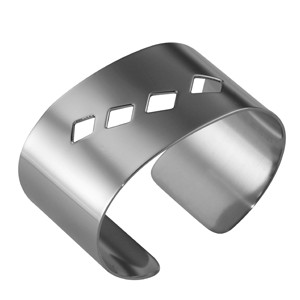 картинка Кольца д/салфеток «Квадри»[4шт]; сталь нерж.; H=30, L=55, B=40мм; металлич. (03170596) Ilsa от интернет-магазина Posuda-bar
