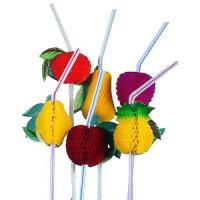 картинка Трубочки с фруктами L=24см[50шт]; пластик; D=5, H=250, L=240, B=60мм; разноцветн. (06040301) Ims от интернет-магазина Posuda-bar