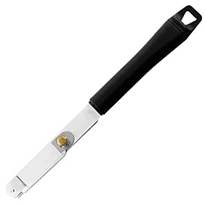 картинка Нож д/чистки спаржи; сталь, пластик; L=240/110, B=24мм; черный, металлич. (04070481) Paderno от интернет-магазина Posuda-bar