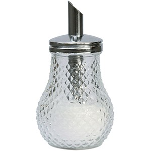 картинка Сахарница-дозатор; стекло, металл; 290мл; H=15см (03171901) Prohotel от интернет-магазина Posuda-bar