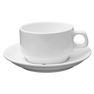 картинка Пара чайная «Кунстверк»; фарфор; 200мл; D=8, H=6, B=15см; белый (03140689) Kunstwerk от интернет-магазина Posuda-bar