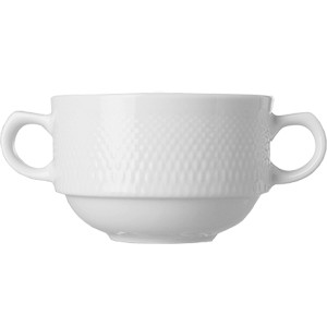 картинка Бульонная чашка «Портофино»; фарфор; 360мл; D=105, H=70, L=115мм; белый (03120314) Tognana от интернет-магазина Posuda-bar
