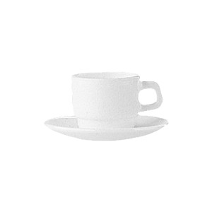 картинка Чашка кофейная «Ресторан»; стекло; 80мл; D=60, H=50, L=75мм; белый (03130207) Arcoroc от интернет-магазина Posuda-bar