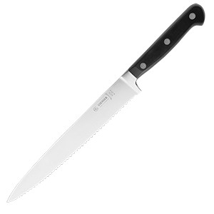 картинка Нож кухонный универсальный; сталь нерж., полиоксиметилен; L=375/250, B=30мм; черный, металлич. (04070269) Matfer от интернет-магазина Posuda-bar