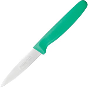 картинка Нож д/фигурной нарезки; сталь, пластик; L=80, B=16мм; зелен., металлич. (04071745) Matfer от интернет-магазина Posuda-bar