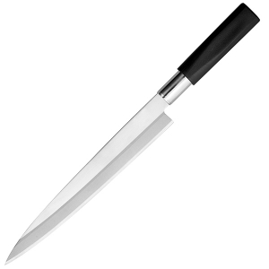 картинка Нож кухонный д/сашими «Токио» односторонняя заточк; сталь нерж., пластик; L=320/210, B=28мм (04072476) Sekiryu от интернет-магазина Posuda-bar