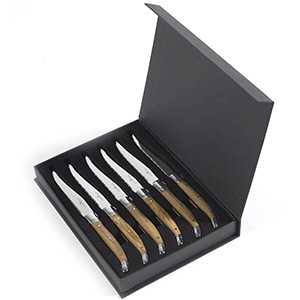 картинка Набор ножей подарочный , ручка (дерево олива[6шт] (04071332) Serax от интернет-магазина Posuda-bar