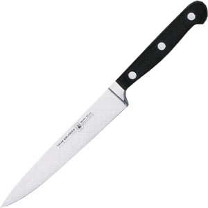 картинка Нож кухонный универсальный «Глория Люкс»; сталь нерж., пластик; L=270/150, B=25мм; черный, металлич. (04070813) Felix от интернет-магазина Posuda-bar