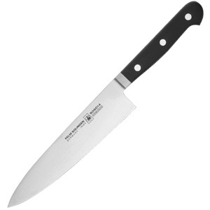 картинка Нож поварской «Глория Люкс»; сталь; L=305/180, B=35мм; черный, металлич. (04070847) Felix от интернет-магазина Posuda-bar