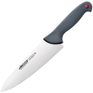 картинка Нож поварской «Колор проф»; сталь нерж., полипроп.; L=33/20см; серый (04072490) Arcos от интернет-магазина Posuda-bar