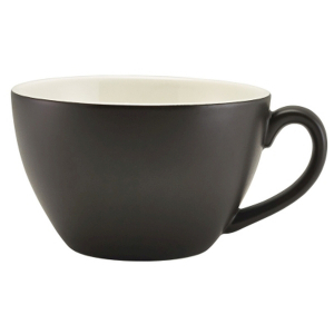 картинка Чашка «Матт Блэк»; фарфор; 340мл; черный (03141260) Genware от интернет-магазина Posuda-bar