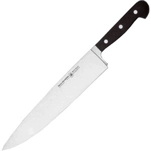 картинка Нож поварской «Глория Люкс»; сталь; L=395/260, B=45мм; черный, металлич. (04070810) Felix от интернет-магазина Posuda-bar