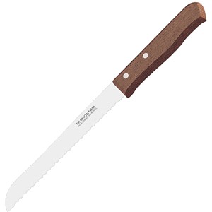картинка Нож д/хлеба; сталь, дерево; L=295/175, B=20мм; коричнев., металлич. (04070515) Tramontina от интернет-магазина Posuda-bar