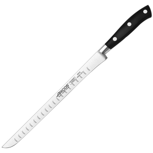 картинка Нож д/окорока «Ривьера»; сталь нерж., полиоксиметилен; L=37/25, B=2см; черный, металлич. (04072431) Arcos от интернет-магазина Posuda-bar