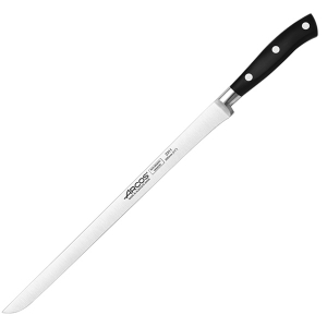 картинка Нож д/окорока «Ривьера»; сталь нерж., полиоксиметилен; L=410/300, B=17мм; черный, металлич. (04072432) Arcos от интернет-магазина Posuda-bar