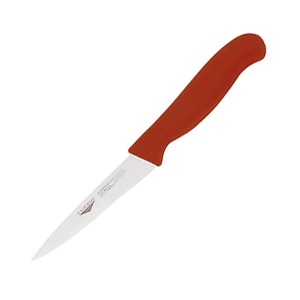 картинка Нож д/обвалки мяса; сталь нерж., пластик; L=8см; красный, металлич. (04071946) Paderno от интернет-магазина Posuda-bar