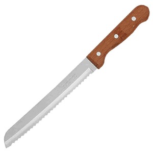 картинка Нож д/хлеба; сталь, дерево; L=320/190, B=23мм; коричнев., металлич. (04070534) Tramontina от интернет-магазина Posuda-bar