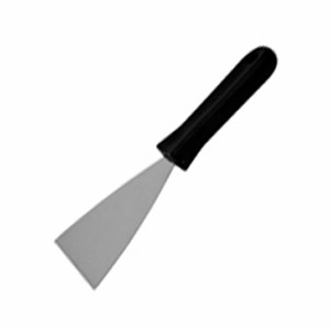 картинка Лопатка кухонная треугольная; пластик, сталь нерж.; L=25, 5/12, 5, B=10см; металлич., черный (04110426) Ilsa от интернет-магазина Posuda-bar