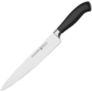 картинка Нож д/нарезки мяса «Платинум»; сталь; L=32/21, B=3см; черный, металлич. (04070206) Felix от интернет-магазина Posuda-bar