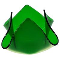 картинка Подсвечник «Флауэ»; стекло; H=106, L=185, B=177мм; зелен. (03200490) Bdk от интернет-магазина Posuda-bar