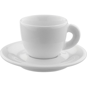 картинка Пара кофейная «Эдекс»; фарфор; 70мл; H=49мм; белый (03130635) Ancap от интернет-магазина Posuda-bar