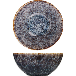 картинка Салатник «Стоун»; фарфор; 0, 75л; D=160, H=65мм; сине-серый (03032284) Kunstwerk от интернет-магазина Posuda-bar