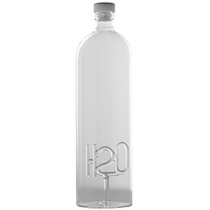 картинка Бутылка с пробкой «H2O»; стекло; 1, 5л; D=9, H=32см (03101010) Serax от интернет-магазина Posuda-bar